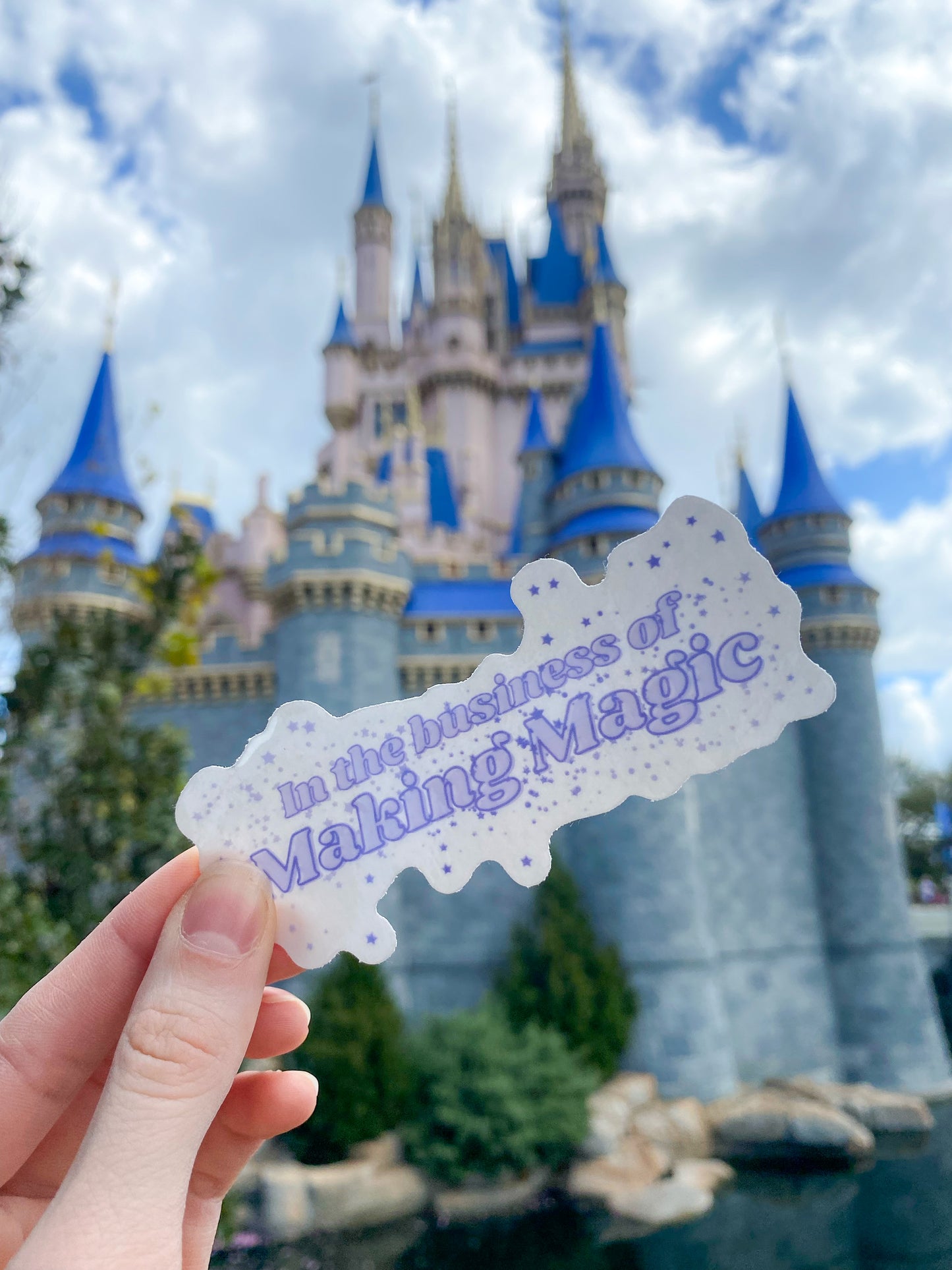 "In the business of Making Magic" Clear Vinyl Sticker